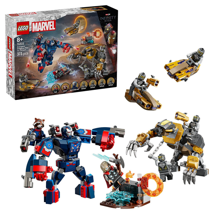 LEGO Marvel Avengers Thor vs. Chitauri 76322, 373 Pieces, Ages 8+ - SuperSaverAU - view 1