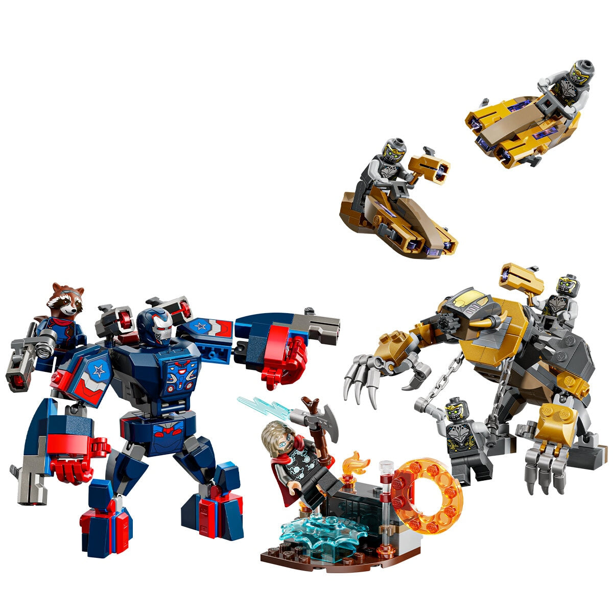 LEGO Marvel Avengers Thor vs. Chitauri 76322, 373 Pieces, Ages 8+ - SuperSaverAU - view 2