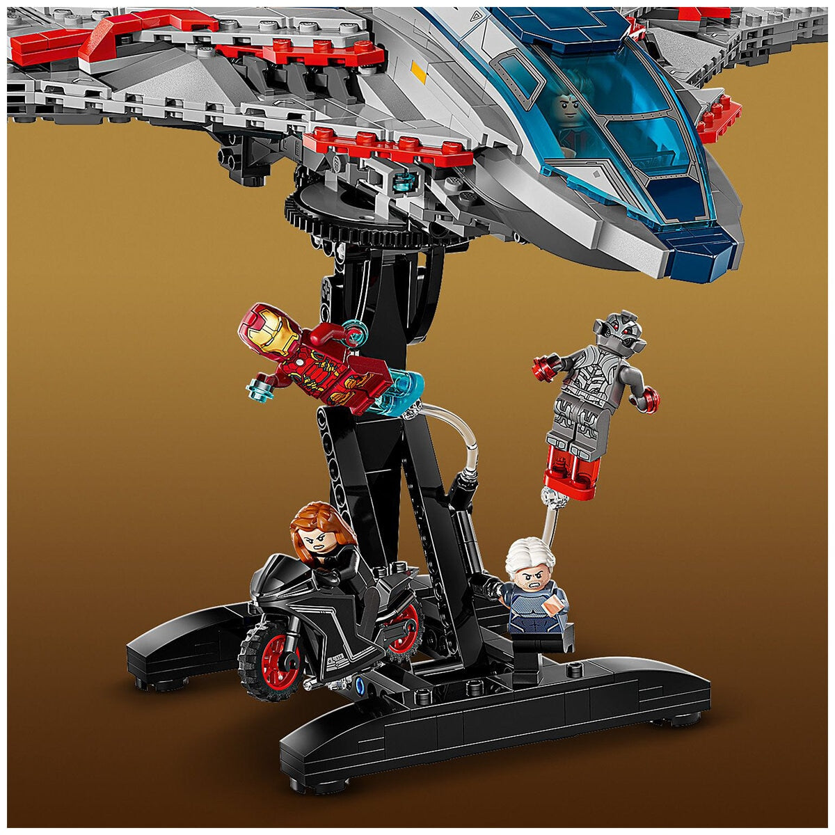 LEGO Marvel Avengers Quinjet 76325, 1,131 Pieces, Includes Minifigures, Ages 12+ - SuperSaverAU - view 5