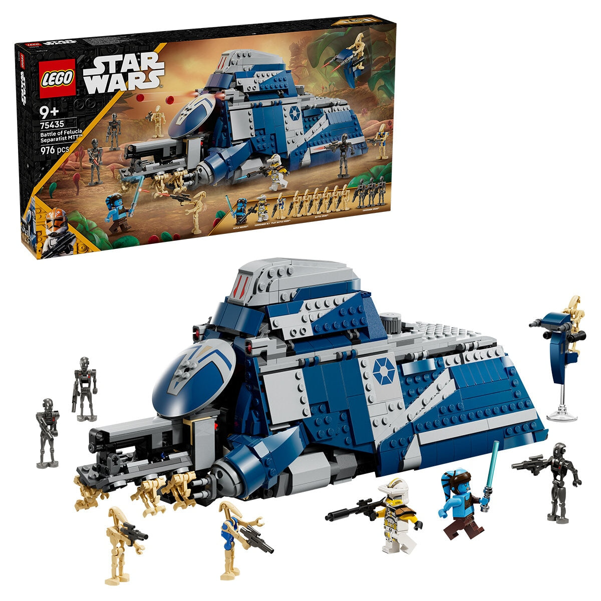LEGO Star Wars Clone Wars Separatist MTT 75435, 976 Pieces, Ages 9+, Authentic Design