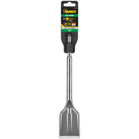 Kango 50mm x 250mm SDS Plus Self Sharpening Angled Tiling Chisel - Durable Alloy - Efficient Tile Removal - SuperSaverAU - view 1