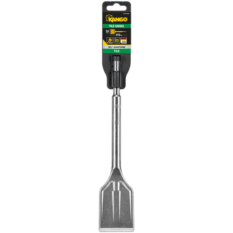 Kango 50mm x 250mm SDS Plus Self Sharpening Angled Tiling Chisel - Durable Alloy - Efficient Tile Removal - SuperSaverAU - view 1