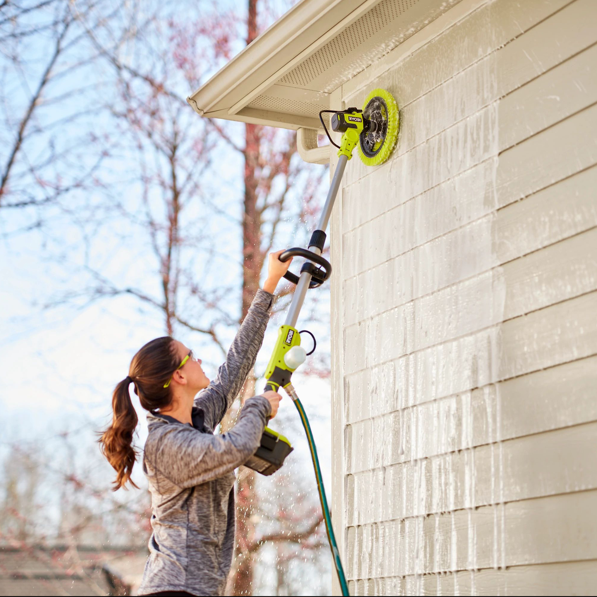 Ryobi Power Scrubber Brush - 280mm Medium Bristle - Effective Stain Removal - SuperSaverAU - view 5