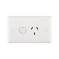 Deta 15A Solid Plate Single Power Point - Standard Size - Polycarbonate - Durable - SuperSaverAU - view 1