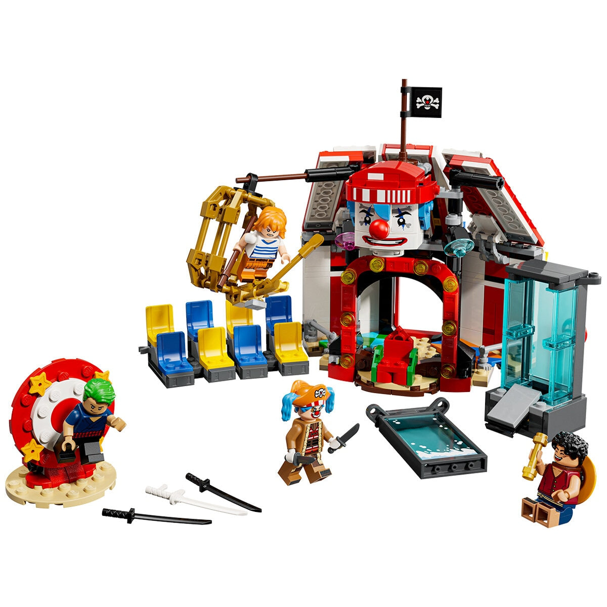 LEGO ONE PIECE Buggy the Clown Circus Tent 75637, 573 Pieces, Ages 8+, Includes Luffy & Zoro - SuperSaverAU - view 2