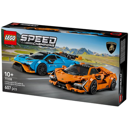 LEGO Speed Champions Lamborghini Revuelto & Huracán STO 77238 Double Pack, 607 Pieces
