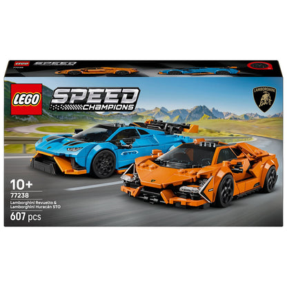 LEGO Speed Champions Lamborghini Revuelto & Huracán STO 77238 Double Pack, 607 Pieces