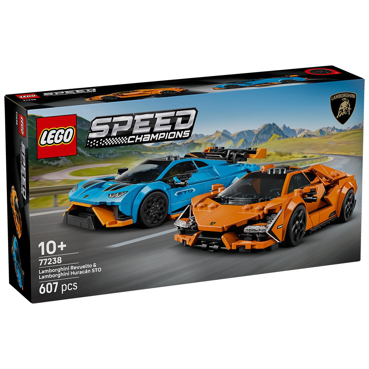 LEGO Speed Champions Lamborghini Revuelto & Huracán STO 77238 Double Pack, 607 Pieces