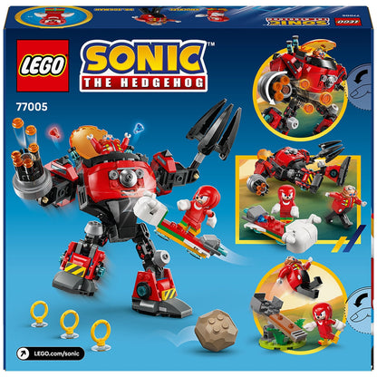 LEGO Sonic Knuckles vs. Dr. Eggman Mech 77005 - 350 Pieces, Ages 8+