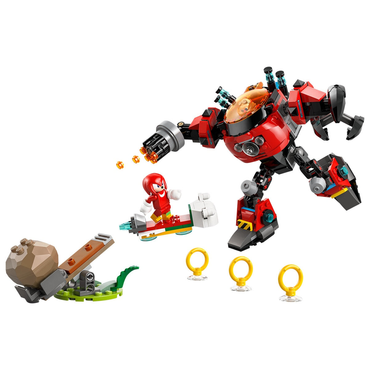 LEGO Sonic Knuckles vs. Dr. Eggman Mech 77005 - 350 Pieces, Ages 8+
