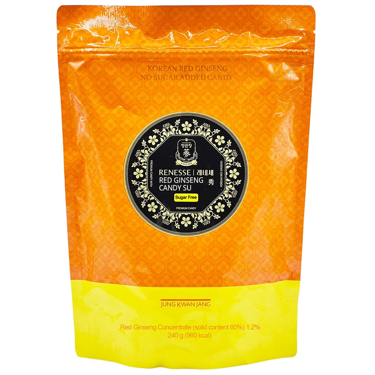 Jung Kwan Jang Sugar-Free Korean Red Ginseng Candy 240g - 6-Year-Old Roots, Model 20015841A0