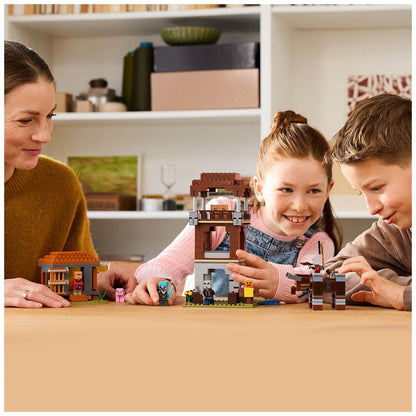 LEGO Minecraft Pillager Outpost & Ravager Set 21278, 665 Pieces, Minifigures & Interactive Features