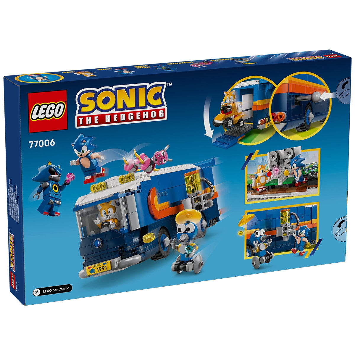LEGO Sonic The Hedgehog Team Sonic Command Truck 77006, 747 Pieces, Ages 8+, Includes 5 Figures