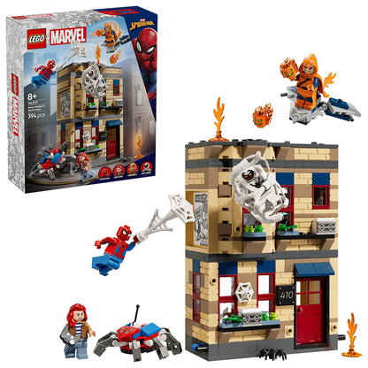 LEGO Marvel Spider-Man Peter Parker’s Apartment 76317, 394 Pieces, Minifigures Included