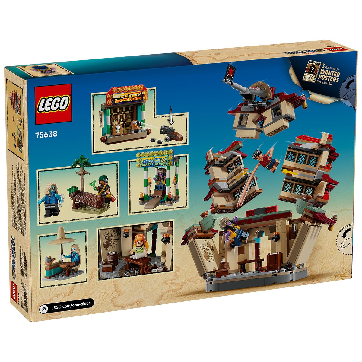 LEGO ONE PIECE Battle at Arlong Park Set 75638, 926 Pieces, Ages 9+, Includes Minifigures