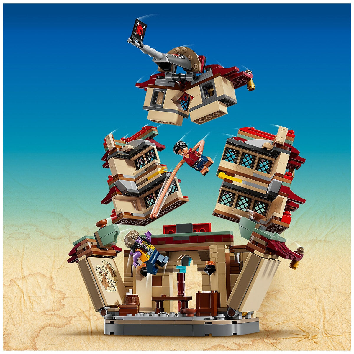LEGO ONE PIECE Battle at Arlong Park Set 75638, 926 Pieces, Ages 9+, Includes Minifigures - SuperSaverAU - view 4