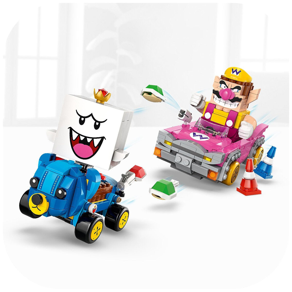 LEGO Super Mario Kart Wario & King Boo Set 72038 - 512 Pieces, Interactive Play
