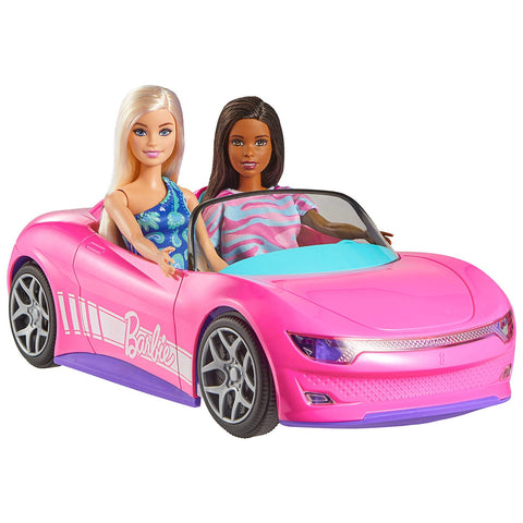 Hot Wheels RC Barbie Convertible 2 Dolls