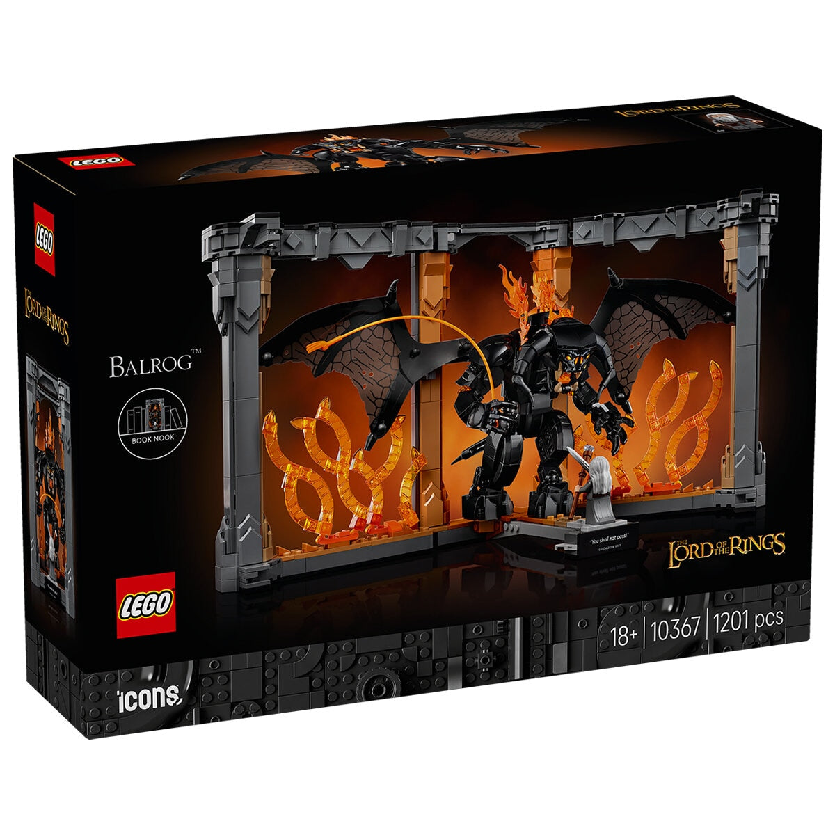 LEGO Icons The Lord Of the Rings Balrog Book Nook 10367