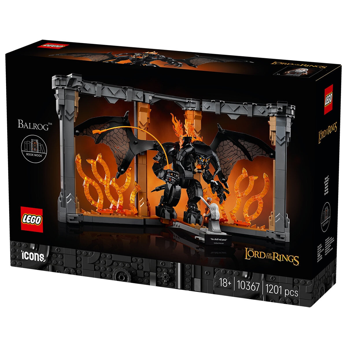 LEGO Icons The Lord Of the Rings Balrog Book Nook 10367