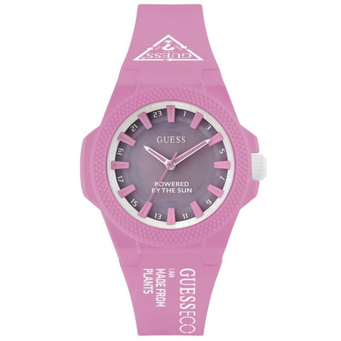 GUESS Eco Pink Outspoken Solar Women's Watch 40 mm, Bio-Based, Quartz Movement - SuperSaverAU - view 1