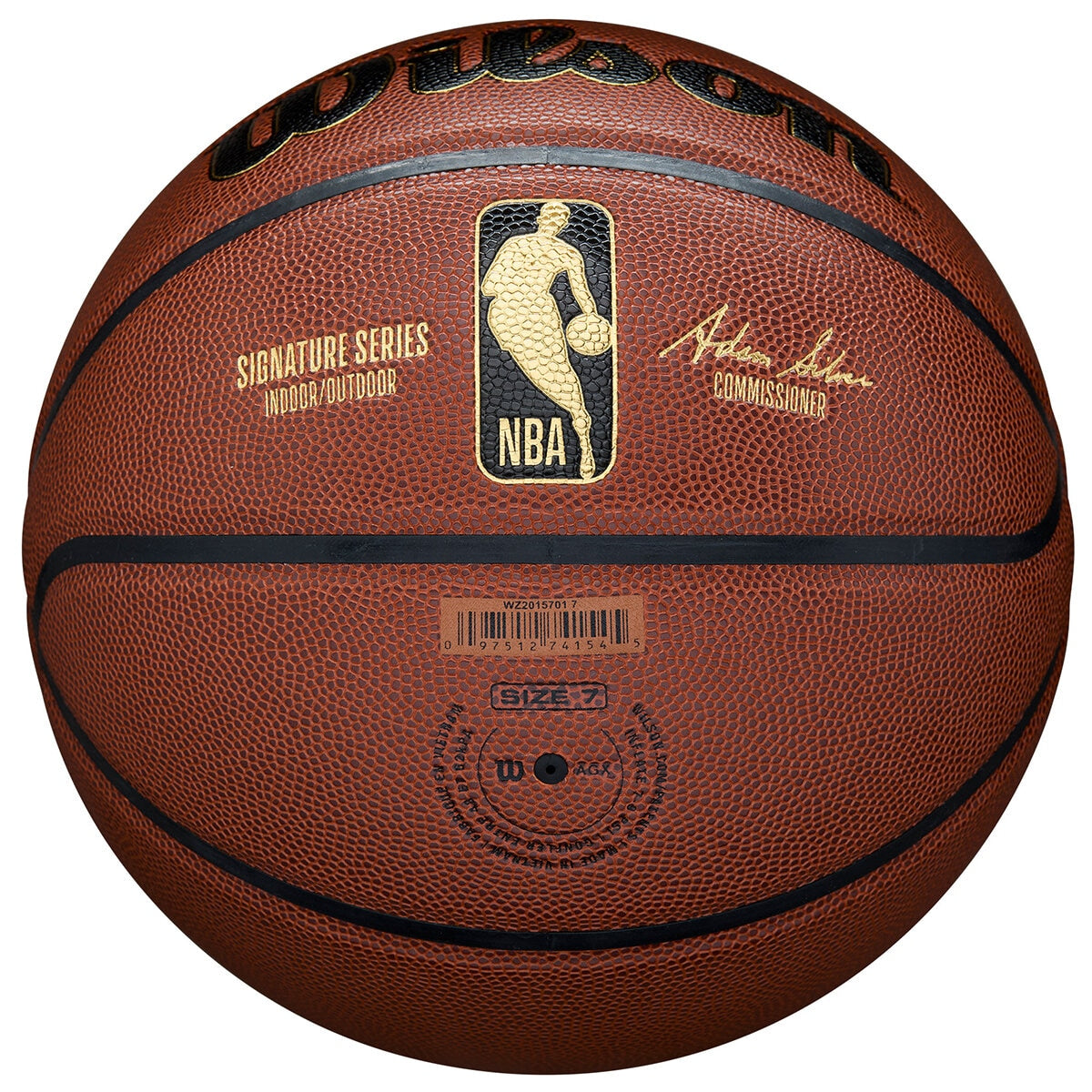 Wilson NBA Alliance Signature Basketball Size 7 - Pure Feel Cover, Durable, Indoor/Outdoor - SuperSaverAU - view 4