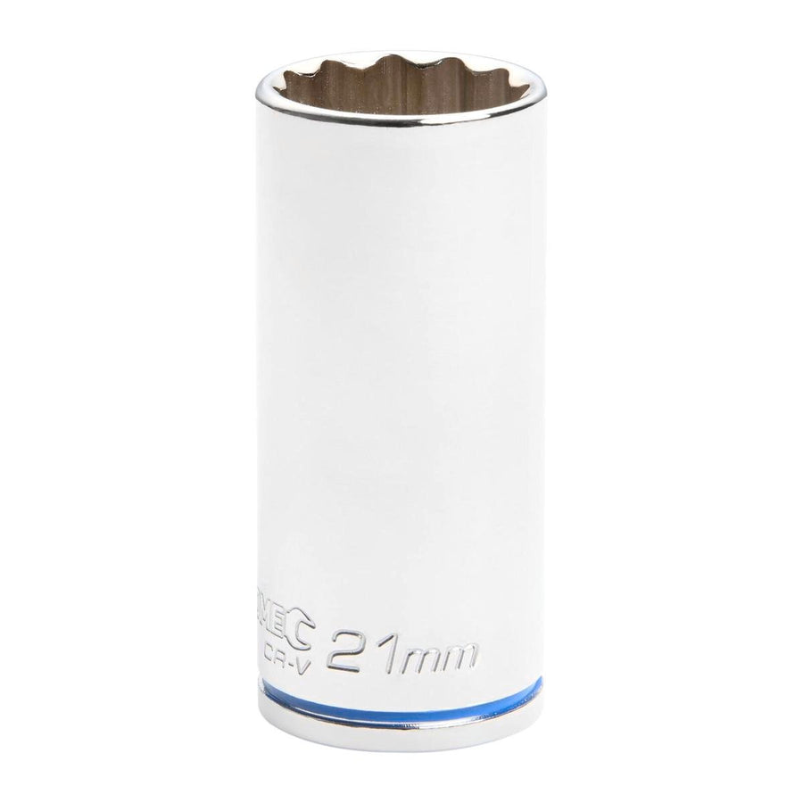 Kincrome Deep Socket - 21mm - Chrome Vanadium Steel - Rust Resistant - SuperSaverAU - view 1