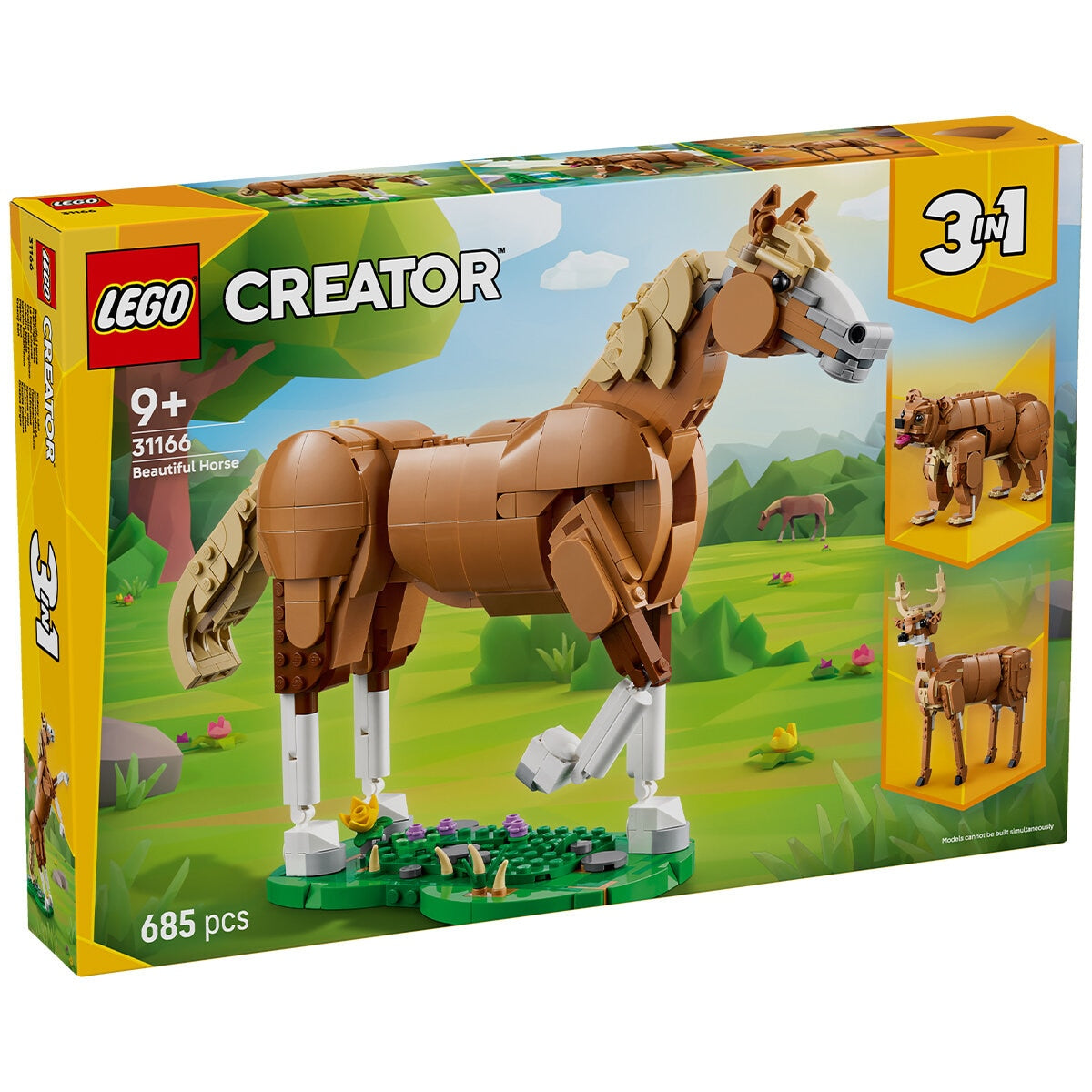 LEGO Creator 3 In 1 Beautiful Horse Toy 31166