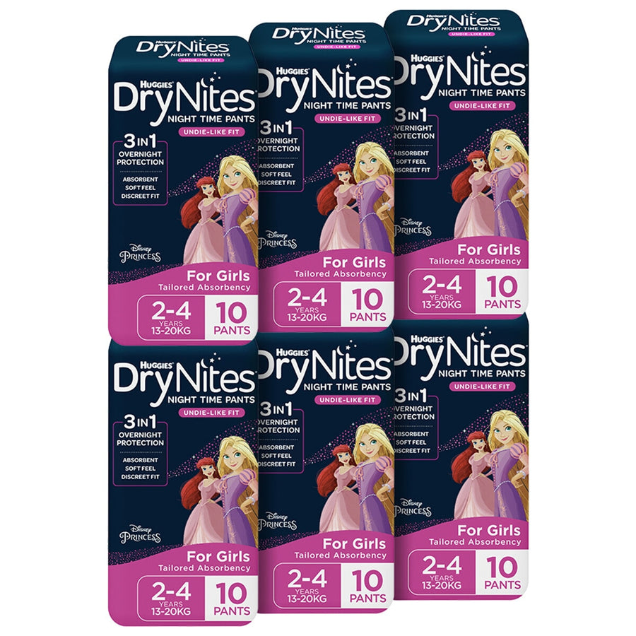 Huggies Drynites Night Time Pants For Girls Size 2-4 Years 60 Pants