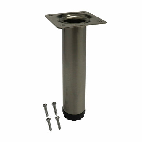 Adoored Furniture Leg - 30 x 150mm - Steel - Brushed Nickel - SuperSaverAU - view 1