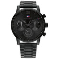 Tommy Hilfiger Men's Watch 44mm Black Steel Black Dial Quartz Chronograph - SuperSaverAU - view 1