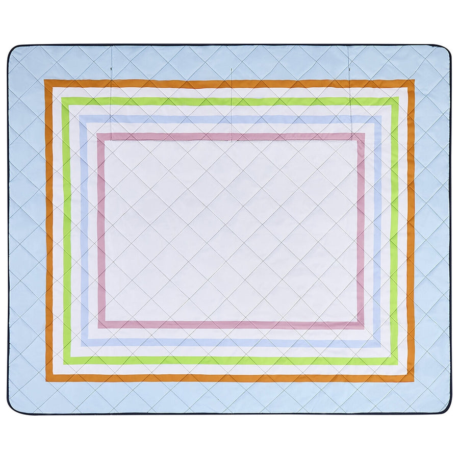 Hunter Outdoor Picnic Blanket Bedford Blue, 152 x 183 cm, Water Resistant, Tent Loops - SuperSaverAU - view 1