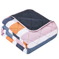 Hunter Outdoor Picnic Blanket, Block Stripe Blue, 152 x 183 cm, Water Resistant, Tent Loops - SuperSaverAU - view 4