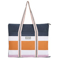 Hunter Outdoor Picnic Blanket, Block Stripe Blue, 152 x 183 cm, Water Resistant, Tent Loops - SuperSaverAU - view 5