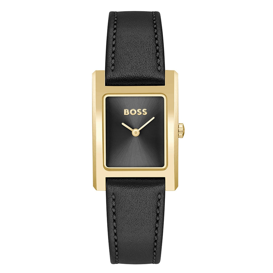 BOSS Lucy Women's Watch 23mm Black Leather Strap Black Dial Quartz - SuperSaverAU - view 1