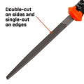 Crescent Nicholson 150mm 6 File Warding Bastard - Dual-Sided Flat File - SuperSaverAU - view 2