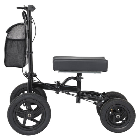 Altus Knee Scooter Walker Black, 158 kg Capacity, All-Terrain Pneumatic Tires - SuperSaverAU - view 2