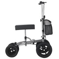 Altus Knee Scooter Walker 158 kg Capacity, All-Terrain Pneumatic Tires, Foldable, Titanium - SuperSaverAU - view 3
