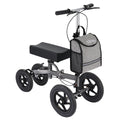 Altus Knee Scooter Walker 158 kg Capacity, All-Terrain Pneumatic Tires, Foldable, Titanium - SuperSaverAU - view 1