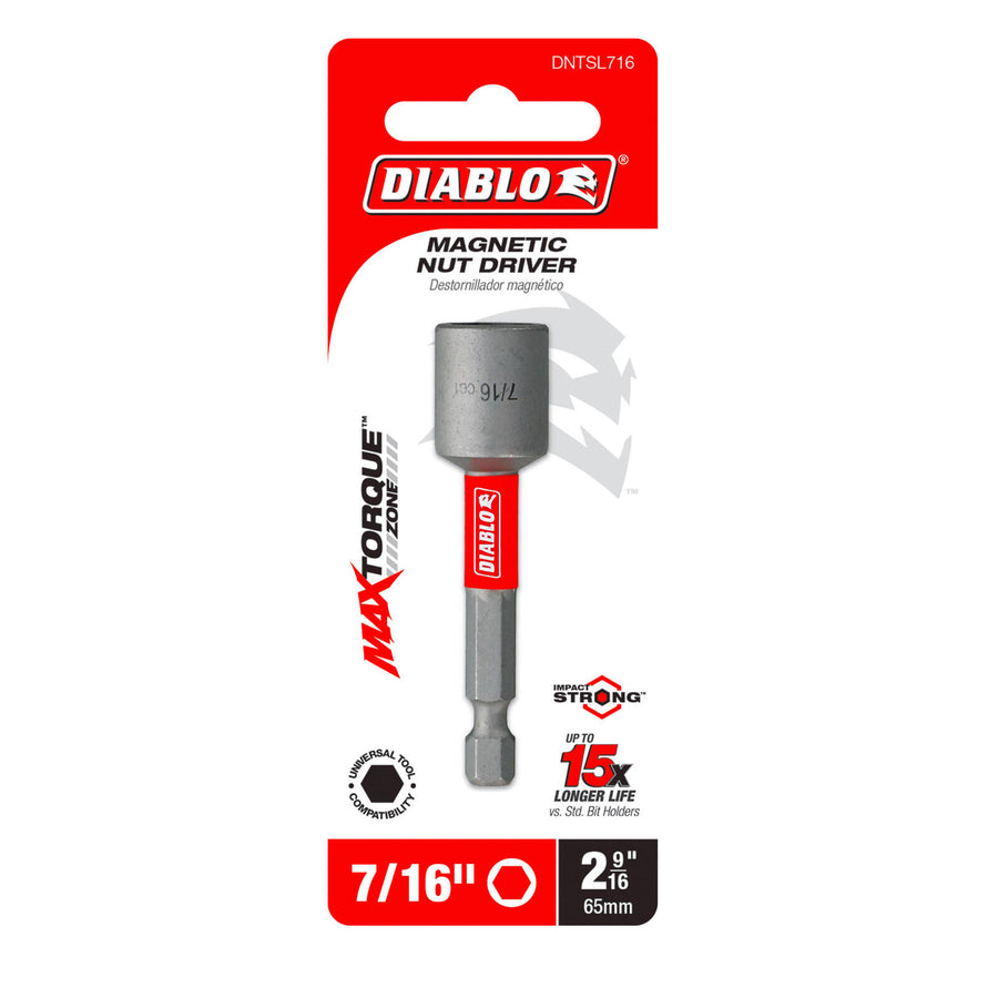 Diablo 7/16" x 2-9/16" Magnetic Nut Driver