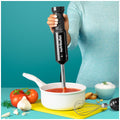 NutriBullet Immersion Blender Deluxe Set - 800W, Chopper and Whisk Attachments, 900ml Cup - NBI07110