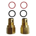 Kinetic 28mm Ceramic Disc Spindle Extender Lead Free Brass 2 Pack