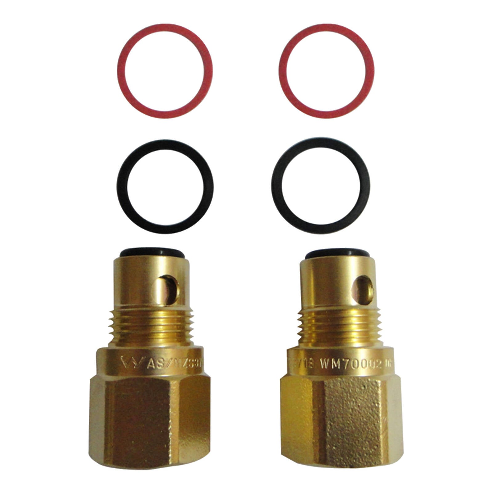 Kinetic 28mm Ceramic Disc Spindle Extender Lead Free Brass 2 Pack
