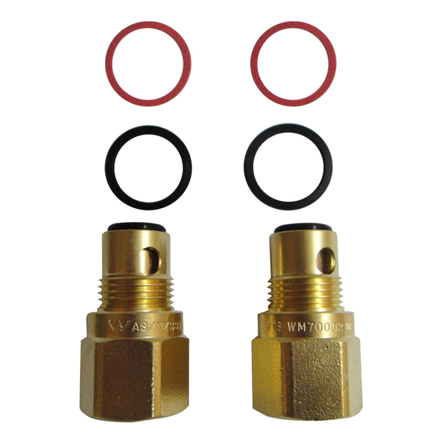 Kinetic 28mm Ceramic Disc Spindle Extender Lead Free Brass 2 Pack