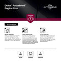 Dulux Autoshield 340g Black Gloss Engine Coat Spray Paint, Heat-Resistant Gloss Black Finish