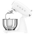 Smeg 50's Style Stand Mixer White SMF03WHAU, 800W, 10 Speeds, 4.8L Bowl, Quiet Operation - SuperSaverAU - view 3
