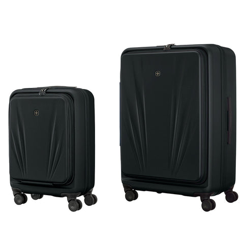 Wenger Skyon 2 Piece Luggage Set - Hardside, TSA Lock, USB Port, Black - SuperSaverAU - view 1