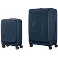 Wenger Skyon 2 Piece Luggage Set, Navy Blue, Hard Side, USB Port, 35L/45L & 103L/120L - SuperSaverAU - view 1