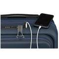 Wenger Skyon 2 Piece Luggage Set, Navy Blue, Hard Side, USB Port, 35L/45L & 103L/120L - SuperSaverAU - view 4