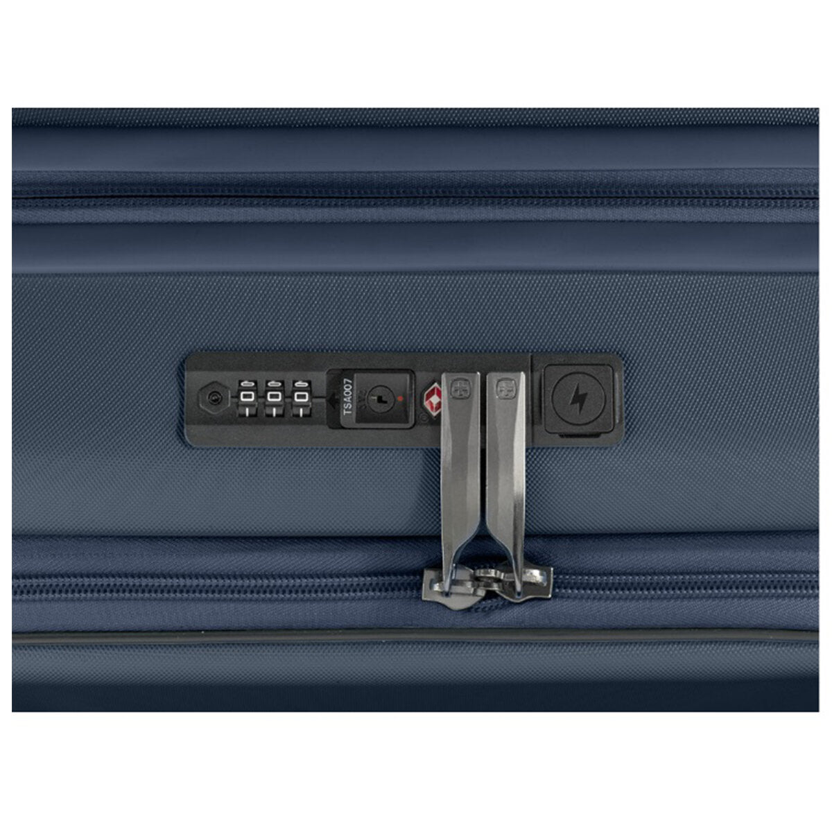 Wenger Skyon 2 Piece Luggage Set, Navy Blue, Hard Side, USB Port, 35L/45L & 103L/120L - SuperSaverAU - view 3